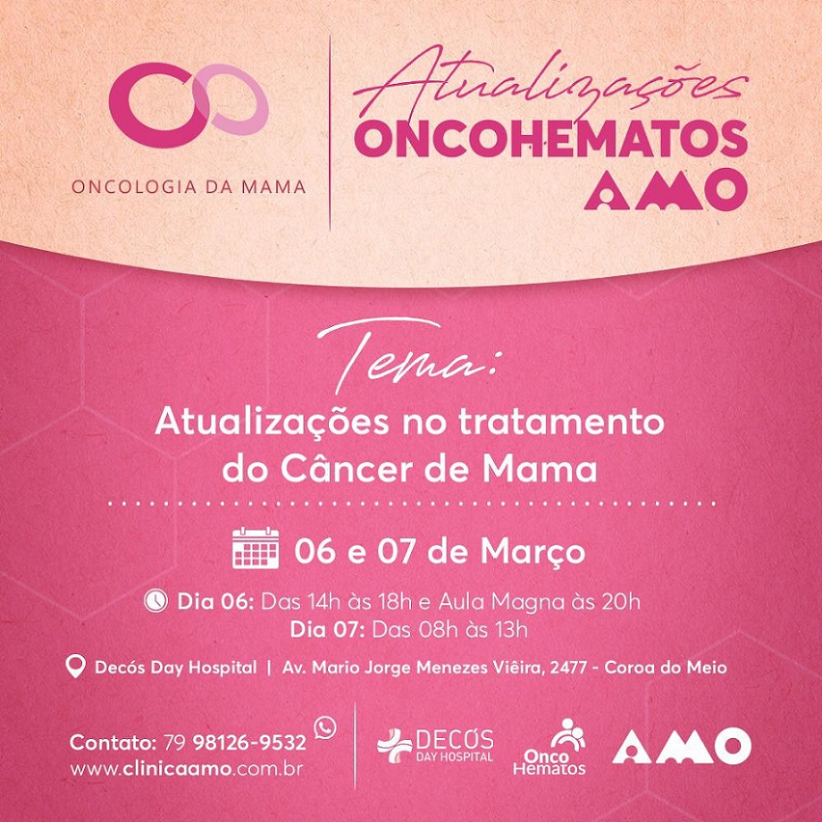 Onco Hematos/AMO promove atualizações no tratamento do Câncer de Mama