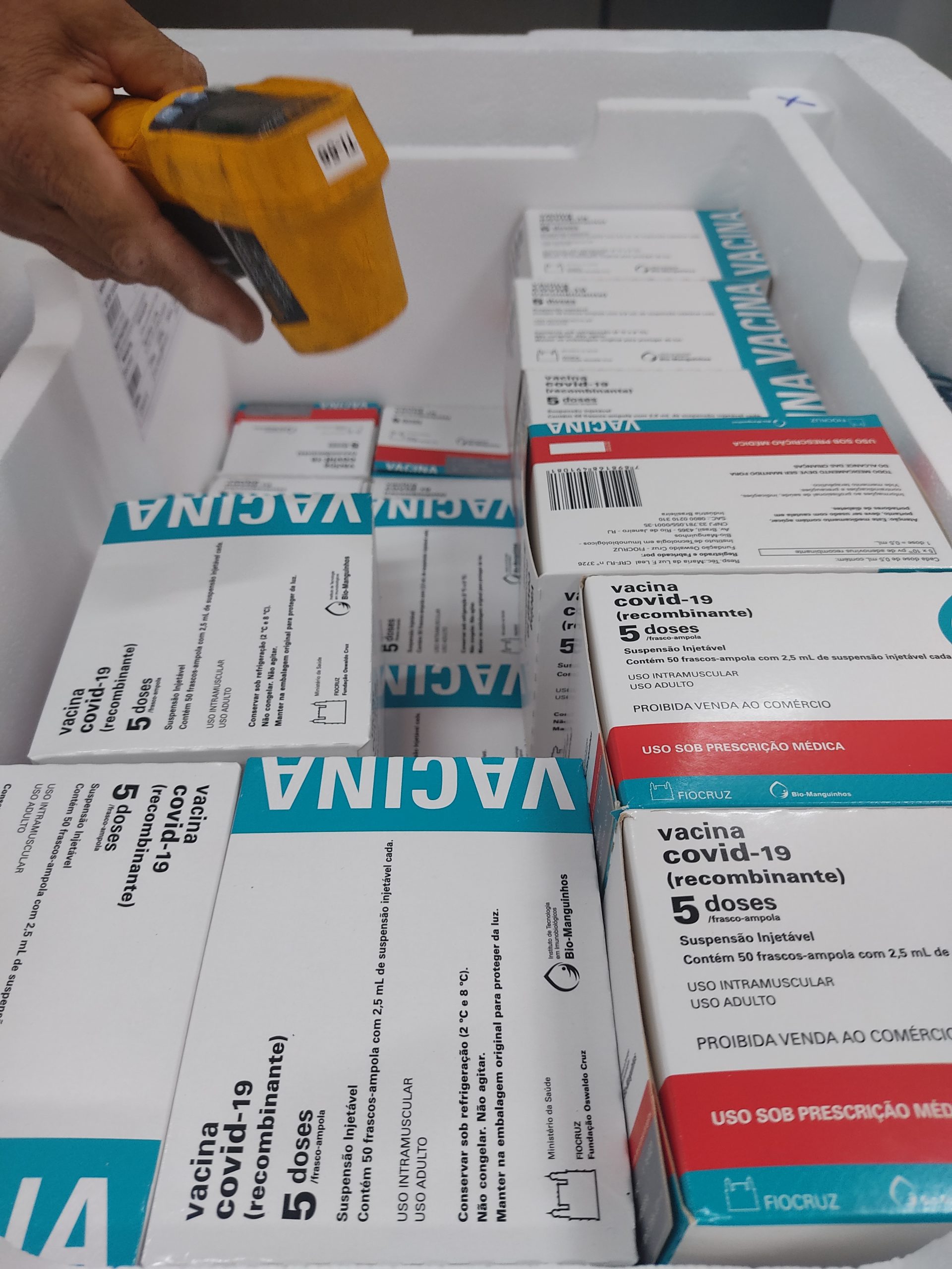 Sergipe recebe mais de 11mil vacinas da Coronavac para aplicação da segunda dose