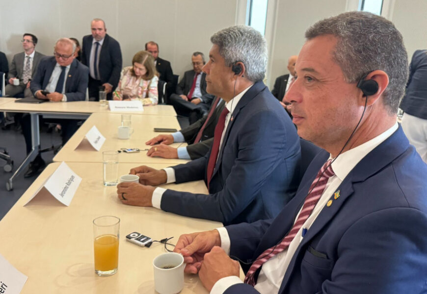 Governador Fábio Mitidieri apresenta potencialidades de Sergipe ao mercado exterior Governador Fábio Mitidieri apresenta potencialidades de Sergipe ao mercado exterior