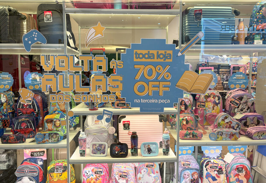 RioMar Aracaju e Shopping Jardins reúnem itens para a volta às aulas 2025