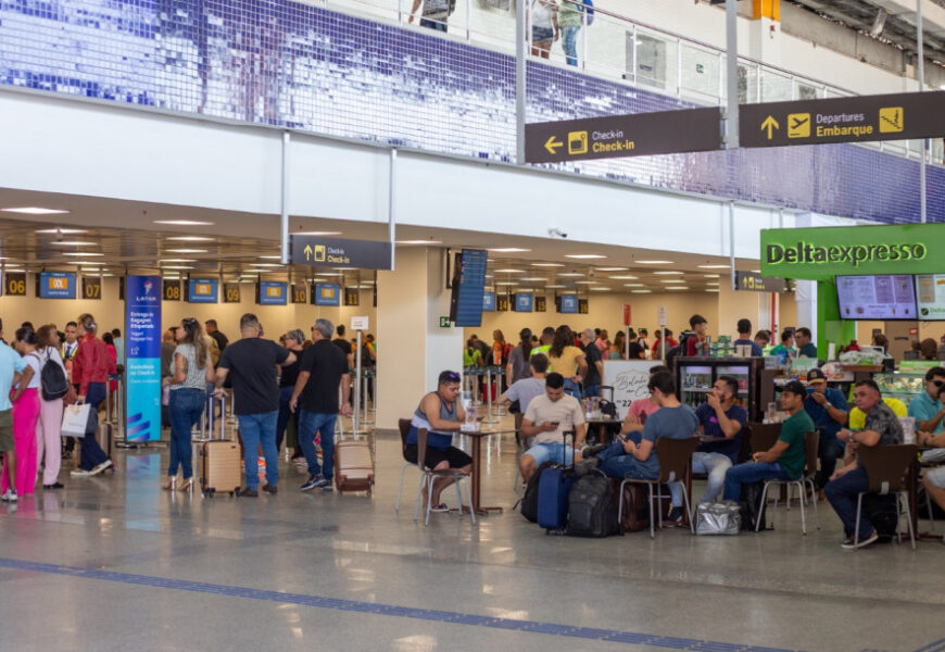 Aeroporto: Fluxo de passageiros aumentou em 10% em dezembro
