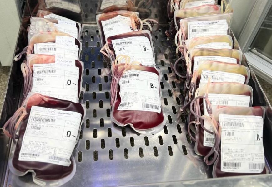 Hemose alerta para baixa nos estoques de sangue RH negativo e convoca doadores