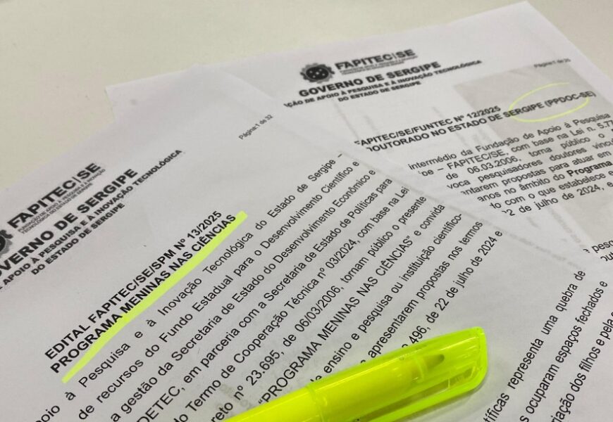 Fapitec/SE abre novos editais para apoio ao pós-doutorado e participação feminina na ciência