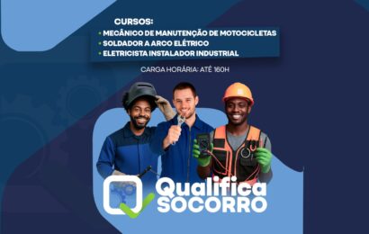 Secretaria do Trabalho e Emprego abre mais de 90 vagas em três cursos de qualificação em Socorro