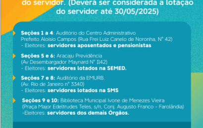 Para votar na eleição do AjuPrev, servidor precisa levar apenas documento com foto nesta quarta-feira, 18 Previdência