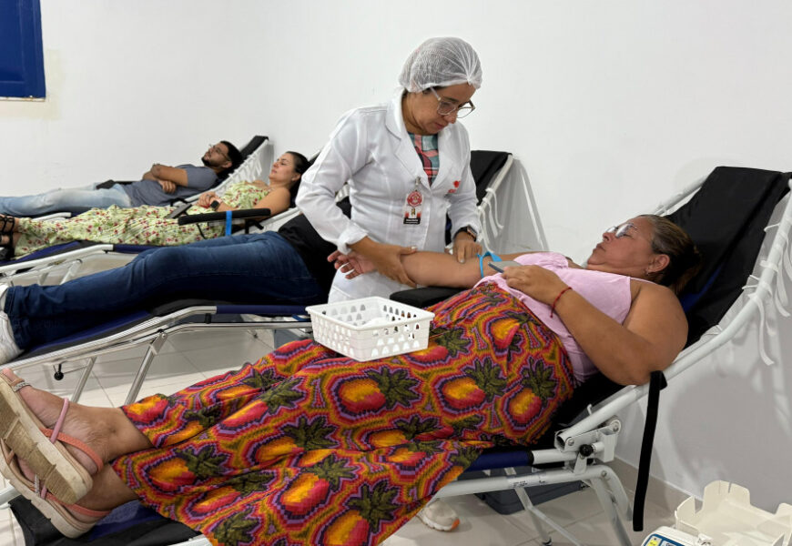 Fundação Renascer promove ato de coleta para doação de sangue