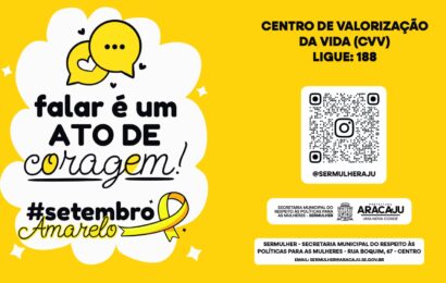 SerMulher promove ações do Setembro Amarelo com foco em prevenção e valorização da vida