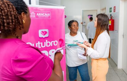 SerMulher reforça o cuidado com a saúde das aracajuanas em mais uma ação do Outubro Rosa