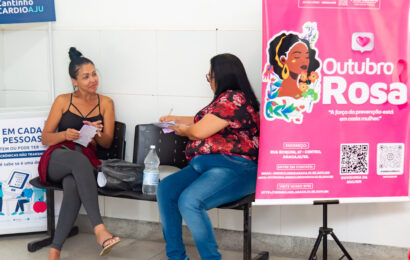 Equipe da SerMulher realiza ação do Outubro Rosa em mais seis USFs