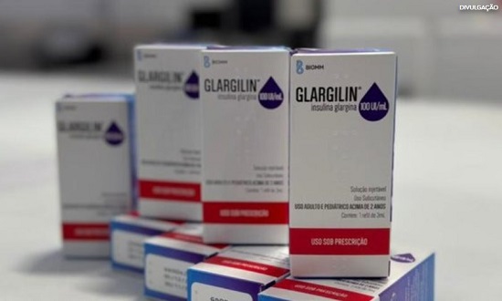 Sergipe recebe mais de 16 mil tubetes de insulina glargina para aplicação pelo SUS Sergipe recebe mais de 16 mil tubetes de insulina glargina para aplicação pelo SUS