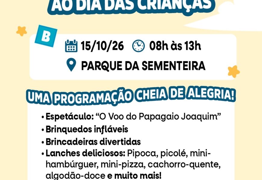 Semfas promove manhã de diversão para cerca de 600 crianças atendidas pela rede socioassistencial de Aracaju